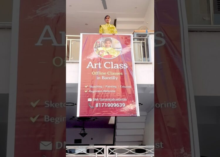 Offline Art Class in Bareilly City #noorjahanartist #artclass #art #artist #painting