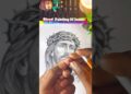 Painting Using Blood 🩸✝️ #artist #shorts #drawing #short