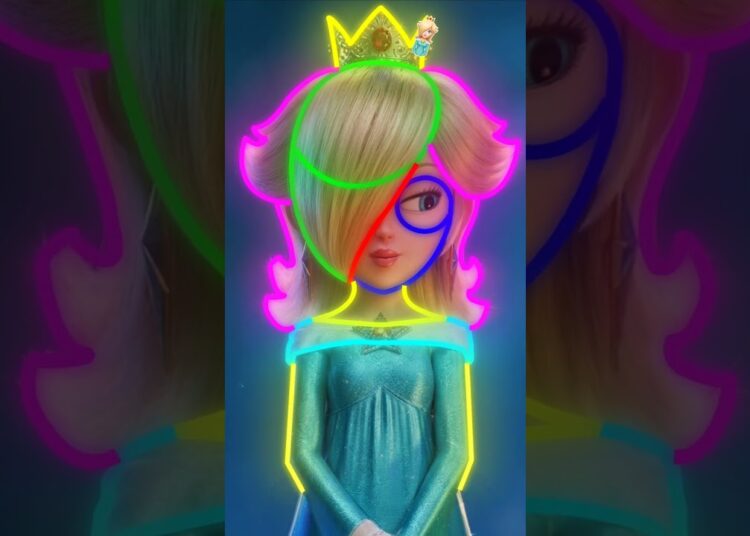How to draw  Rosalina 😍❤️ from super mario galaxy #roselisa #art #supermario