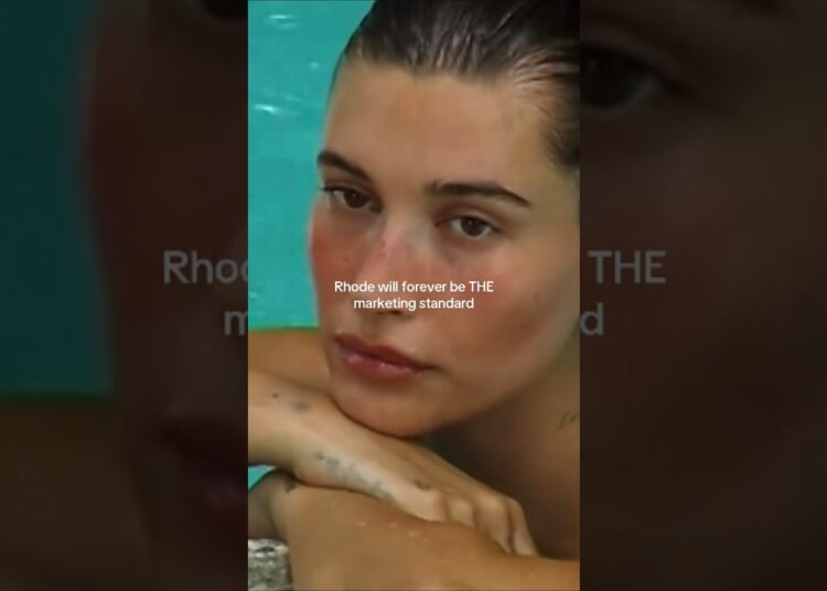she is iconic 🔥#rhode #haileybieber #skincare #marketing #fyp#viralshort #viralvideo #celebrity