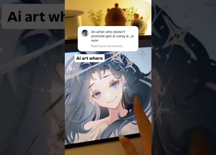 I was accused of AI art but… #art #artist #draw #drawing #digitalart