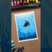 Easy Underwater Turtle Drawing 🌊🐢 | Oil Pastel Art Tutorial for Beginners