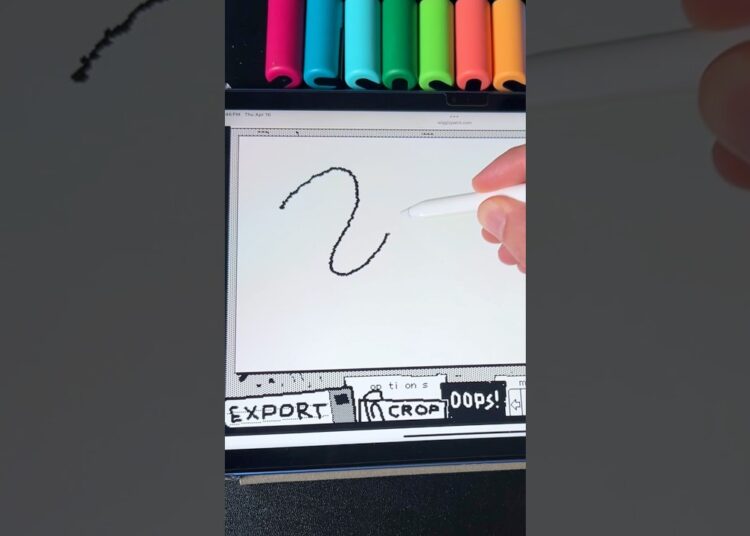 Drawing, But Everything is Wiggly… (#shorts)