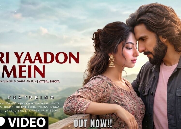 New Song 2026 | New Hindi Song | Teri Yaadon Mein | Ranveer Singh | Sara Arjun | Romantic | New Song