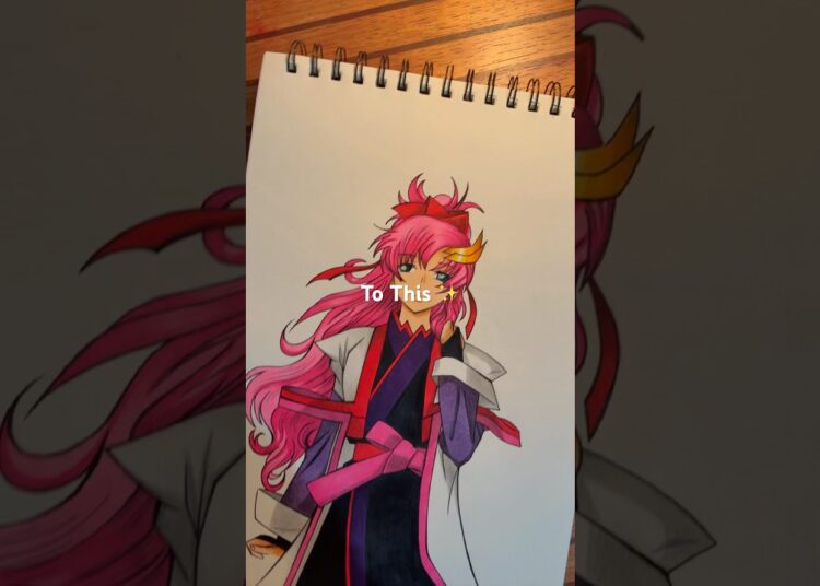 I went from this.. To This #artcommunity #sketchbook #animeart #art #drawing #artist #fyp #lacus