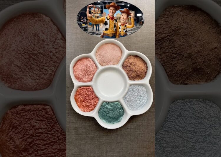 Toy Story colour mixing #satisfying #art #colourmixing
