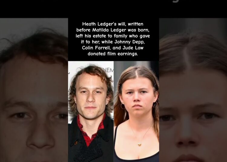 Heath Ledger’s Legacy Honored by Family & Friends 😳❤️🔥 #celebrity