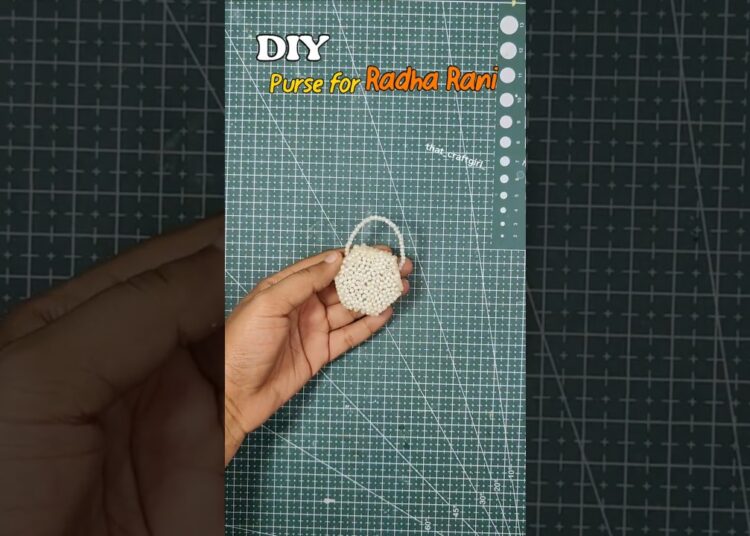 DIY Mini Purse for Radha Rani #artist #diy #handmade #radharanipurse #radharanijewellery #craft