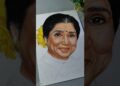 Asha bhosle drawing 🥺 #artist #drawing #shorts #viral