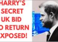 HARRY’S SECRET RETURN EXPOSED #royal #meghan #princeharry