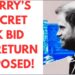 HARRY’S SECRET RETURN EXPOSED #royal #meghan #princeharry