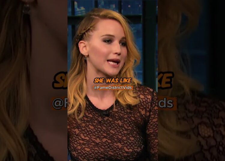 Jennifer Lawrence’s CRAZIEST Dinner Story 😳🐷 #jenniferlawrence #celebrity #funny #shorts