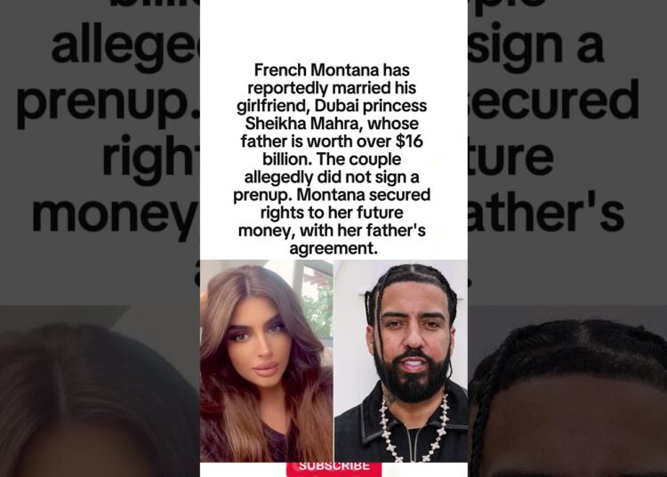 From the Bronx to Dubai Royalty#shorts #FrenchMontana #SheikhaMahra #relationship #marriage #couple