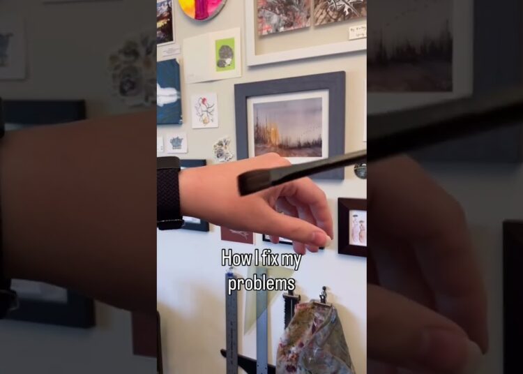 How artists fix their problems