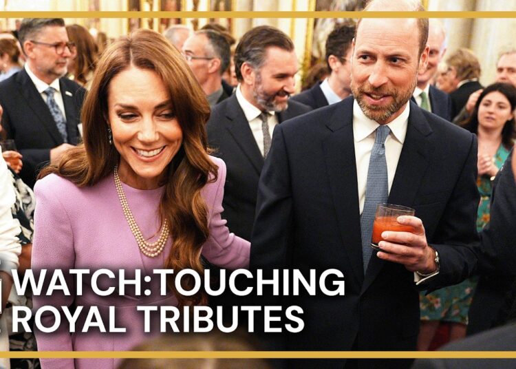 WATCH: William and Kate Join King Charles for Queen Elizabeth II Tribute