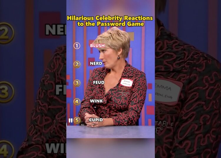 Hilarious Celebrity Reactions to the Password Game #funny #celebrity #funnyvideo #fun #fyp