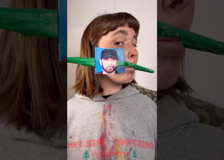 Does it look like Eminem?! #eminem #youtubeshorts #painting #artist #shortsfeed #shorts #art #fyp