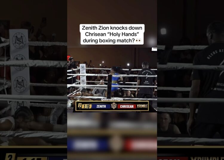 Chrisean Rock Kn0ck3d D0wn During Boxing Debut? 👀 #celebrity