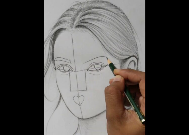 How to Draw a Face for Beginners (Step-by-Step) #drawing #art