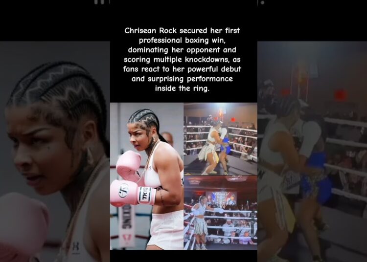 Multiple Knockdowns – Chrisean Dominates the Ring 👀💥 #celebrity