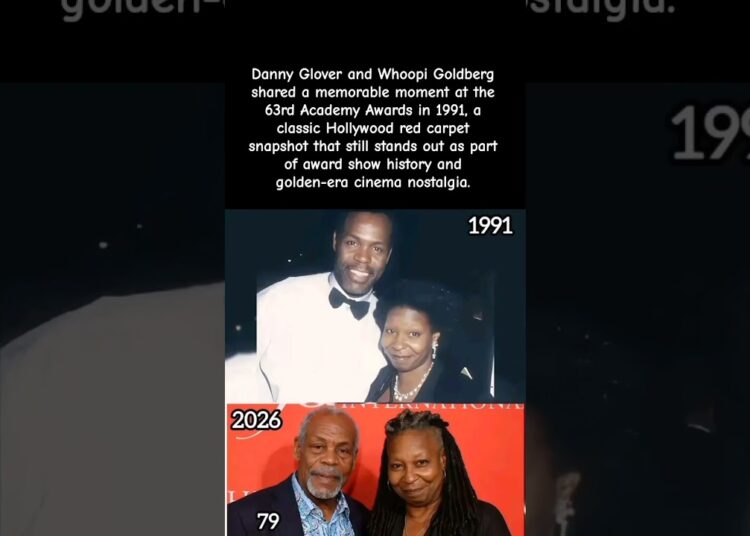 Danny Glover & Whoopi Goldberg at Oscars 1991 😳🎬🔥 #celebrity