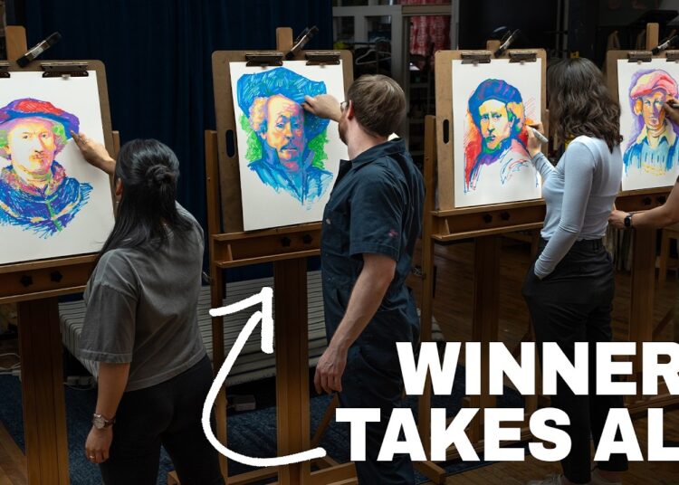 4 Pro Artists vs. The Most Challenge Art Competition