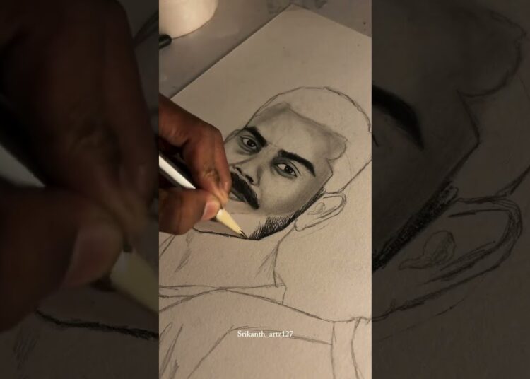 ✌🏻✴️🔥#viral #viratkohli #msdhoni #rohitsharma #cricket #artist #drawing