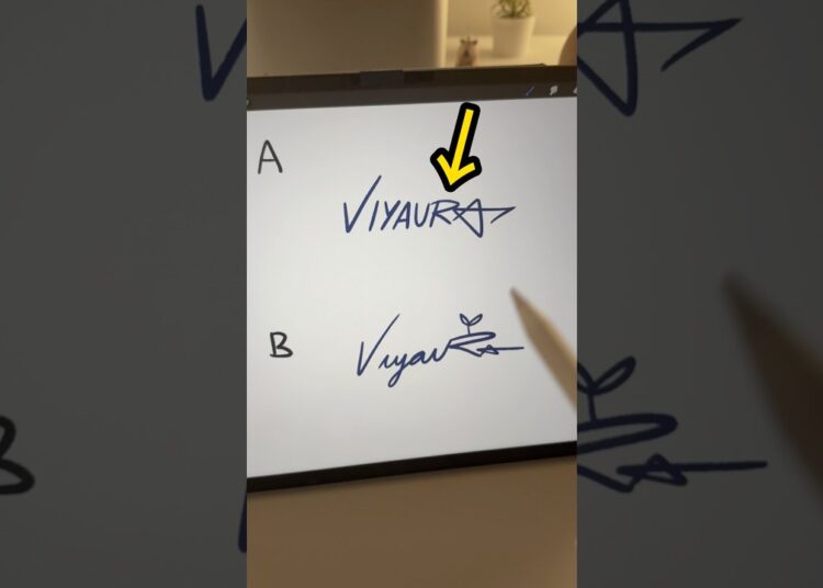 QUICK which signature is better? #art #artist #draw #drawing