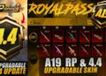 A19 Royal Pass & 4.4 Update 14 Upgradable Guns | 4.4 Update Premium &  All Hints Timing | PUBGM