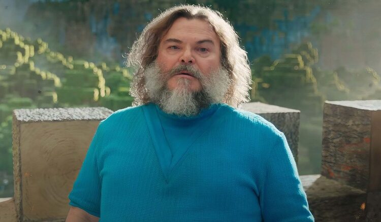 Steve preparing to announce his name in A Minecraft Movie (2025)