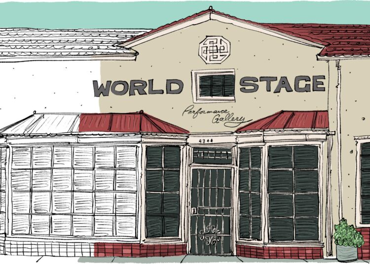 Illustration of World Stage Performance Gallery, 4321 Degnan Blvd.