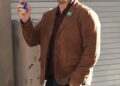 Image may contain Chris Pratt Blazer Clothing Coat Jacket Face Head Person Photography Portrait Pants and Adult