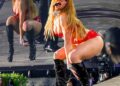 Addison Rae put on a racy display as she took the stage at the Coachella Valley Music and Arts Festival in Indio, California on Saturday