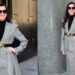 Anne Hathaway Gives Checked Tailoring an Asymmetric Twist in New York