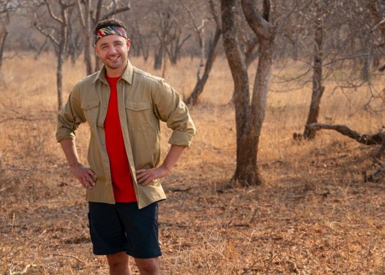 Adam Thomas in a promotional image for I'm a Celebrity