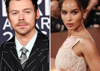 Zoë Kravitz, right, and Harry Styles have been fueling romance rumors for nearly a year after the pair were spotted together in several public outings.