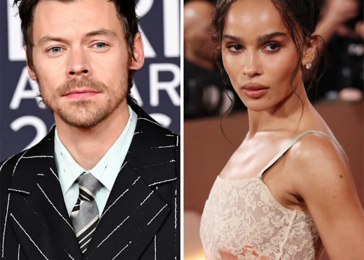 Zoë Kravitz, right, and Harry Styles have been fueling romance rumors for nearly a year after the pair were spotted together in several public outings.