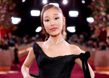 Ariana Grande at the 83rd Annual Golden Globes held at The Beverly Hilton on January 11, 2026 in Beverly Hills, California.