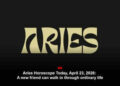 Aries Horoscope Today, April 23, 2026: A new friend can walk in through ordinary life