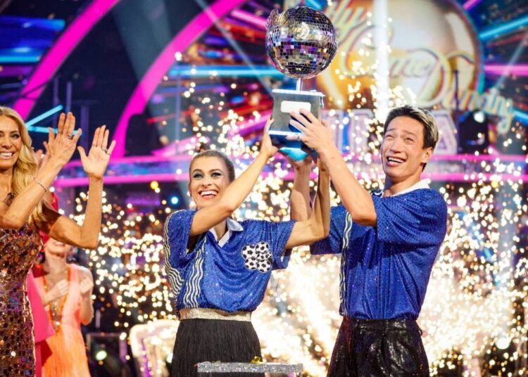 Strictly Come Dancing 2025 winners Karen Carney & Carlos Gu.