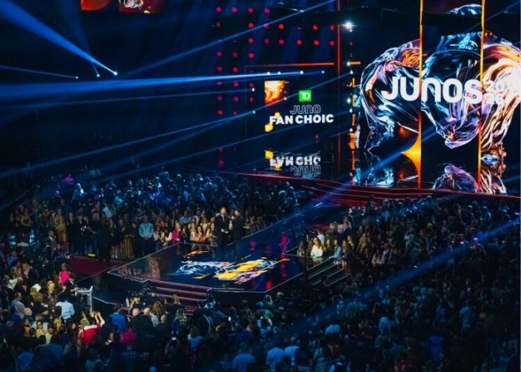 2026 Juno Awards stage and packed audience.