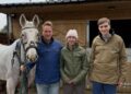 Ben Fogle and his two children, Iona and Ludo