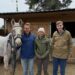 Ben Fogle and his two children, Iona and Ludo