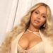 Beyoncé Styles Lace Corset and Shorts for Cécred Hair Care Launch