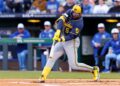 Brewers' Garrett Mitchell bids for encore in finale vs. Royals - Field Level Media - Professional sports content solutions