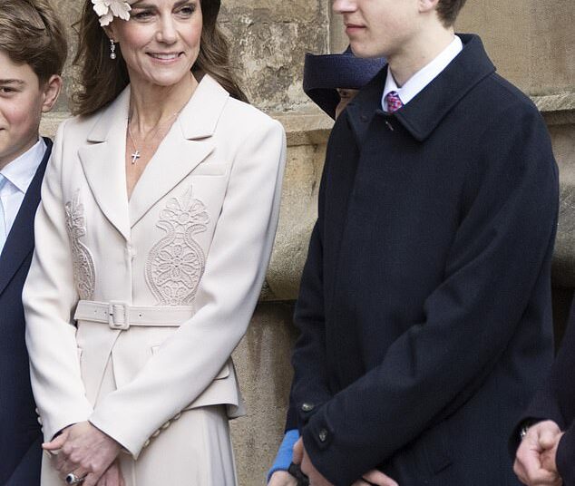 The Princess of Wales and James, Earl of Wessex, attend the 2026 Easter Matins Service at St George's Chapel on April 5, 2026