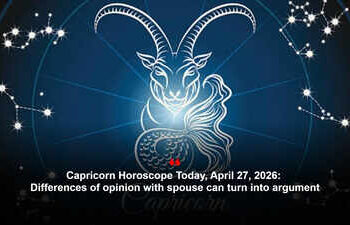 Capricorn Horoscope Today, April 27, 2026: Differences of opinion with spouse can turn into argument