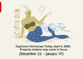 Capricorn Horoscope Today, April 4, 2026: Property matters may come in focus