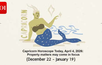 Capricorn Horoscope Today, April 4, 2026: Property matters may come in focus