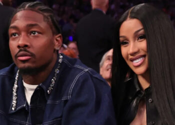 (L-R) Stefon Diggs and Cardi B.